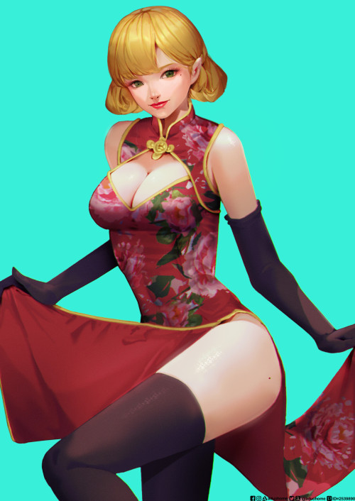 cheongsam Aduo LINhttps://www.artstation.com/artwork/XnYB2Y 