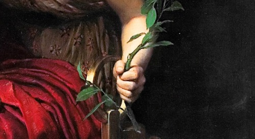 crimsonkismet:  aqua-regia009:Priestess Of Delphi (1891) [Details] - John Collier  red. 🥀