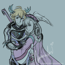 Namonaki-Does-Arts:  Melia, Come With Me. If You Need Me, I Will Be By Your Side. 