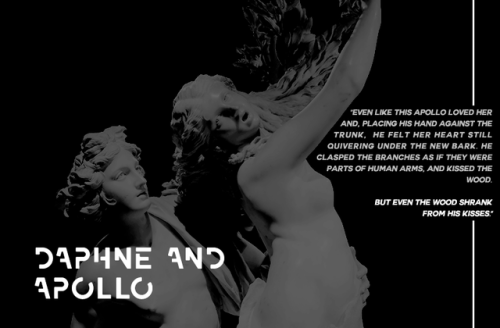 lesbiannyx:The ABCs of Greek MythologyD (½): Daphne and Apollo