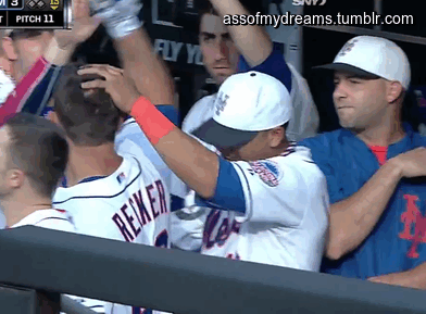 assofmydreams:   Anthony Recker’s teammates get so excited when he hits a home