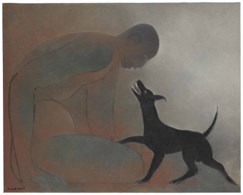 thunderstruck9: Ricardo Martínez (Mexican, 1918-2009), El perro negro [The Black Dog], 2003. 