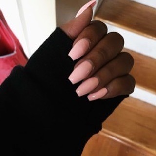 Pink polish on Mocha  ———————————&