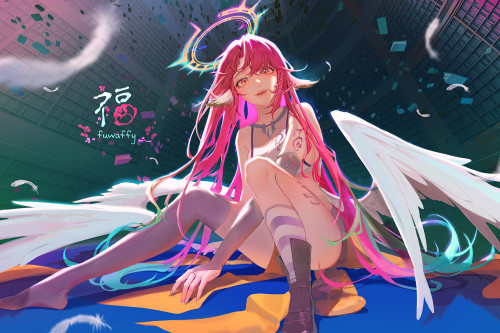 Jibril fuwa ♥https://www.artstation.com/artwork/18D4J3 