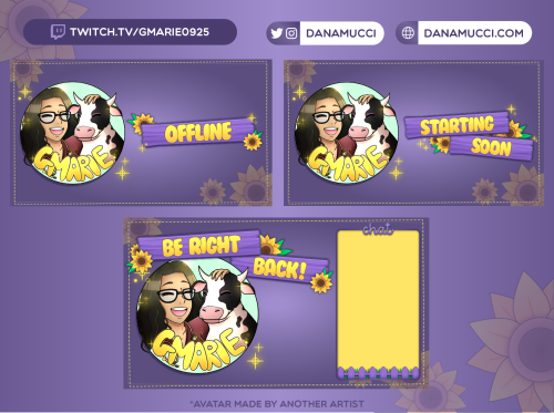 Screens for twitch.tv/gmarie0925 !* Avatar made by another artist