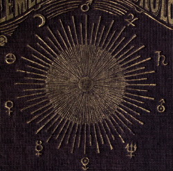 nemfrog:Radiating sun. Elements of meteorology. pt. II. 1875. Book cover, detail.