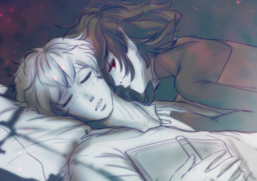 mcmystery: Rosegarden Week Day 5: Enemies BUT Lovers… | Sleep—Another combo piece! Dabbling in the V