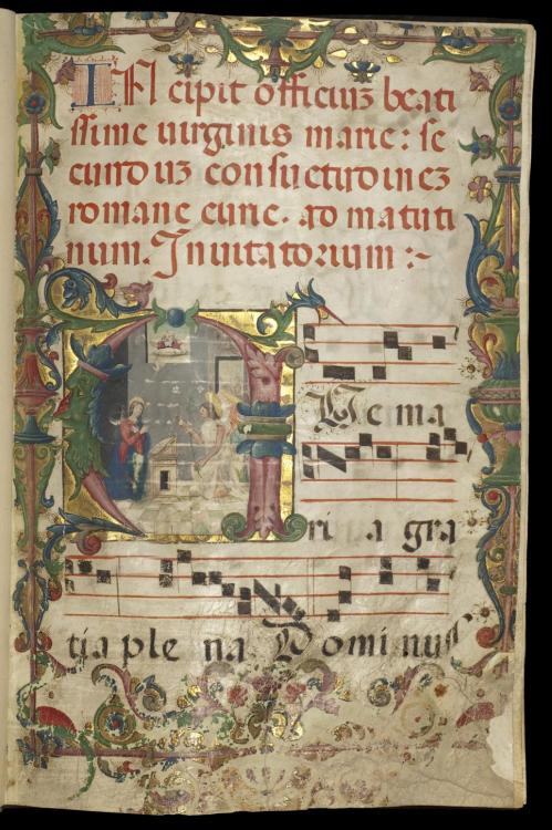 cantusilluminatus:Fragment from an Italian antiphoner dated 1512.Artist: Giovanni Battista Cavallett