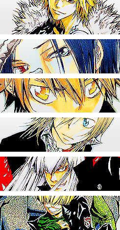 kokonosechuuta:  infinite list of things i love about katekyo hitman reborn! 1/?