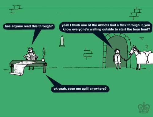 Going Medieval celebrates the 800th anniversary of the signing of Magna Carta with Modern Toss, and 
