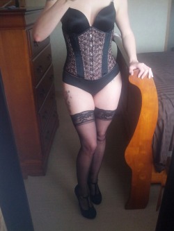 objectofhisdesire:  I love dressing up in (and undressing from) my corsets… Can’t wait to get my next one! ~J 
