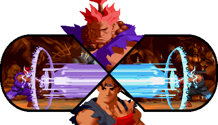 cookiemonstergalaxy:  Akuma VS Ryu … EPIC !