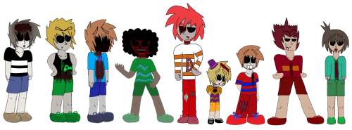 Main Cast Of Boys For My AU FNaF Series: Little Souls