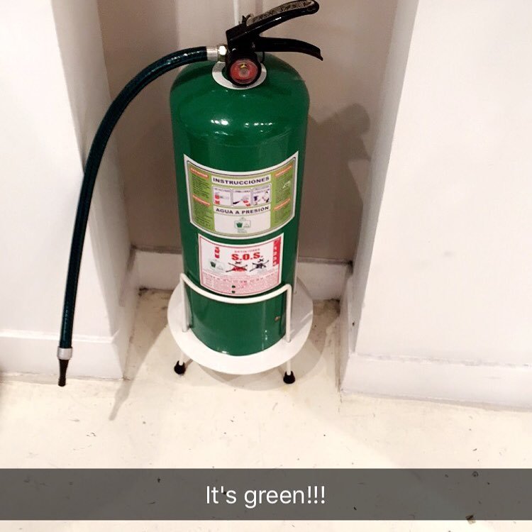 #fireextinguisher #green