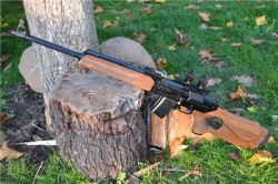 gunrunnerhell:  Vepr 5.45x39 Russian sporterized AK variant chambered 5.45x39mm. Of the early imports  from Robinson Arms, the 5.45x39mm models were the rarest but that changed when the Veprs returned to the U.S, only to subsequently be banned again.