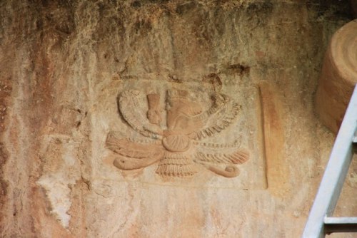 classicalmonuments:The Tomb of Cyaxares (Ashkawt-i Qizqapan (Kurdish: The Cave of the Ravisher)