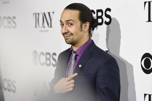 celebritiesofcolor: Lin-Manuel Miranda attends the 2016 Tony Awards Meet The Nominees Press Junket a