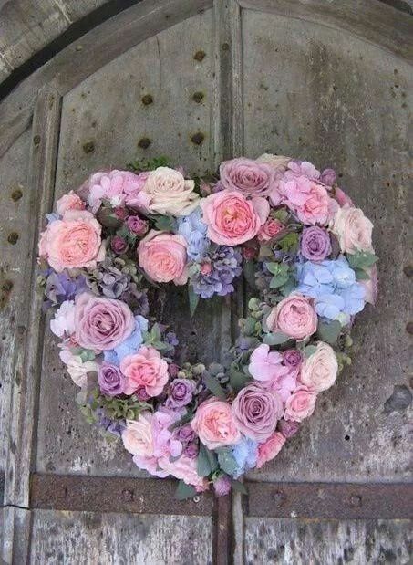 bisexual-community:Happy Valentine’s Day [Image: Hearts and Flowers - A photo of a romantic heart-sh