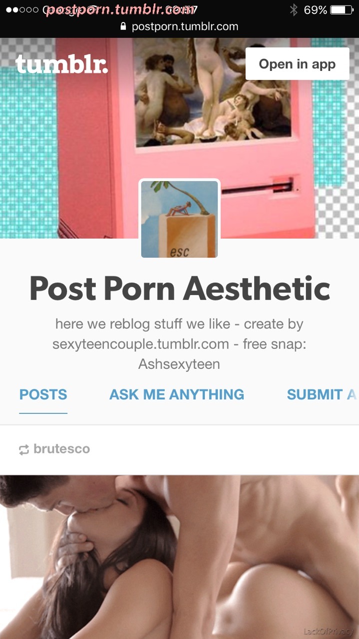 We create postporn.tumblr.com 4 reblog stuff that we like &amp; turn us on 