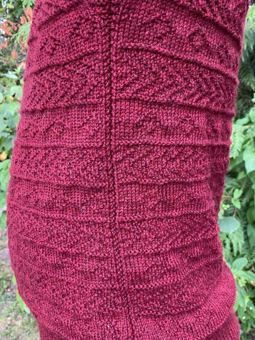 Sweater I Knit! It Is A Gansey/Guernsey Construction And My Own Pattern. I Did A False Seam On The Sides