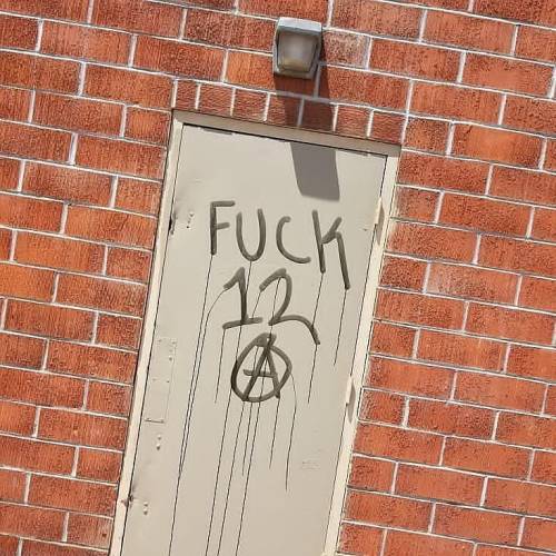 &lsquo;Fuck 12&rsquo; seen in Corona, California