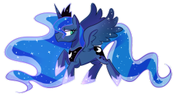 mlpfim-fanart:  Princess Luna by Kajitanii