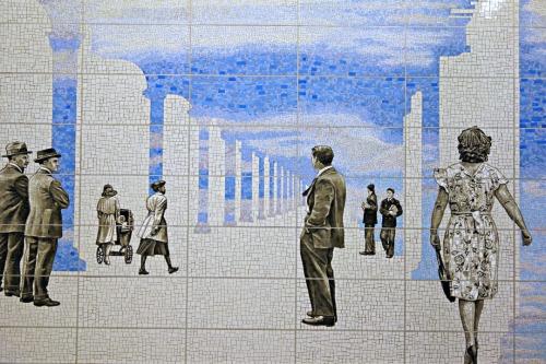 Artist Jean Shin gorgeously depicts the community and culture surrounding subway platforms in &ldquo