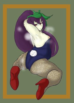 Kojadraws:stupid Sexy Eggplant…..Art Trade For @Lil-Yellow-Kirby