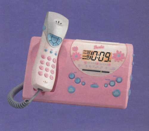 Barbie phone and clock radio (2000)Scans by Evan Collins