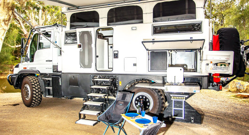 Earthcruiser Explorer XPR, 2021. An Australian-made all-terrain camper based on a Mercedes-Benz Unim