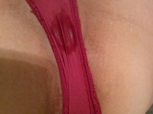 famousmonsterbloodrain:  Playing with my panties last night, they tasted so good covered in my juices.