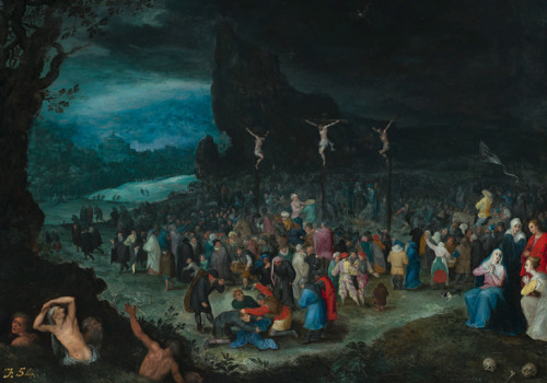 nuclearharvest:Crucifixion by Jan Brueghel the Elder 1594