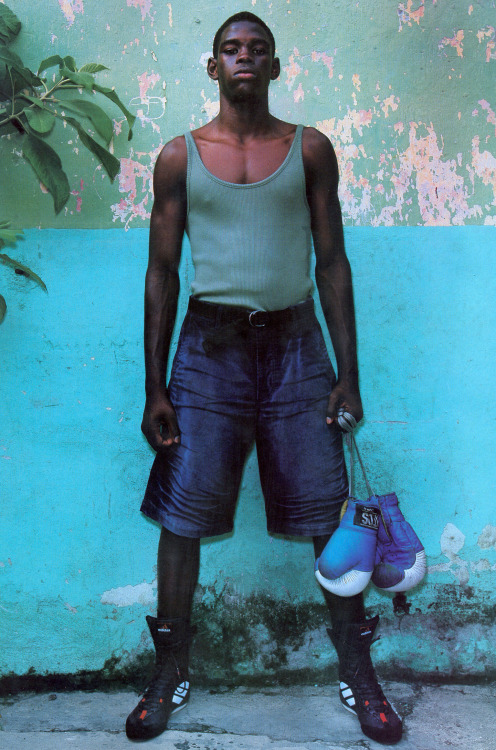 archivings: Havana, photographed by Alex Cayley for Vogue Hommes International Spring/Summer 2002