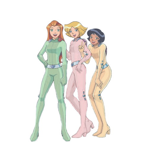 -transparents:  Semi Transparent Totally Spies (match the color of your blog)  //more here