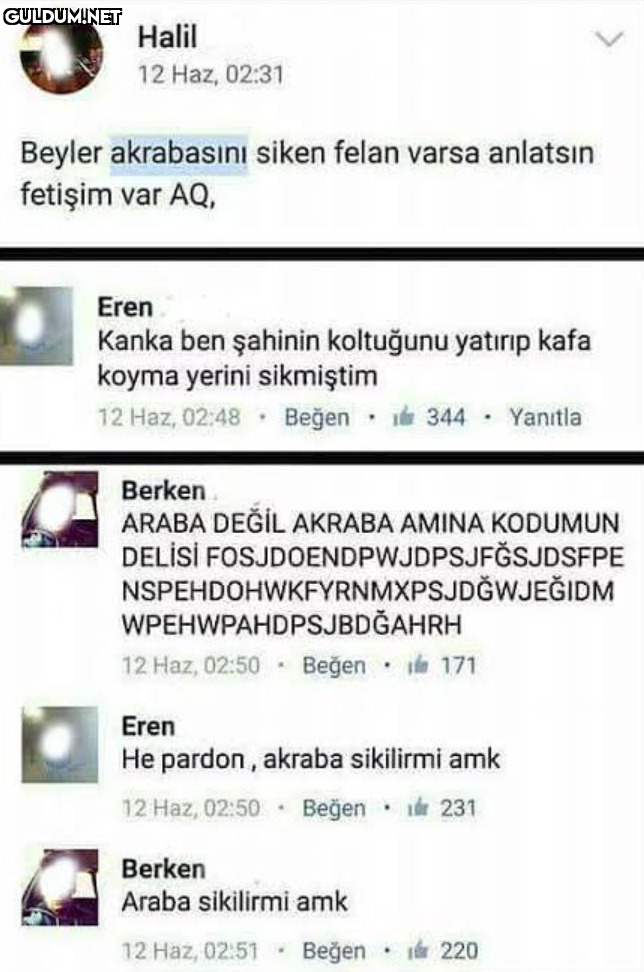 Beyler akrabasını siken...