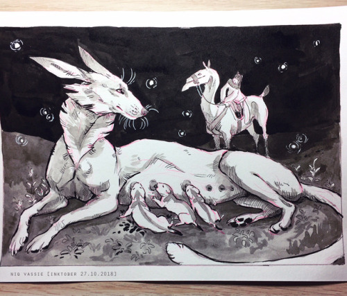 INKTOBER WEEK 4 (ish)! (the story to go with each is below)22 - “The Echinoderm Emissary start