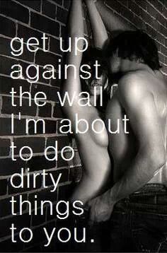 Classilysubmissive:  Put Me Against The Wall.  Against The Wall Pushing Back