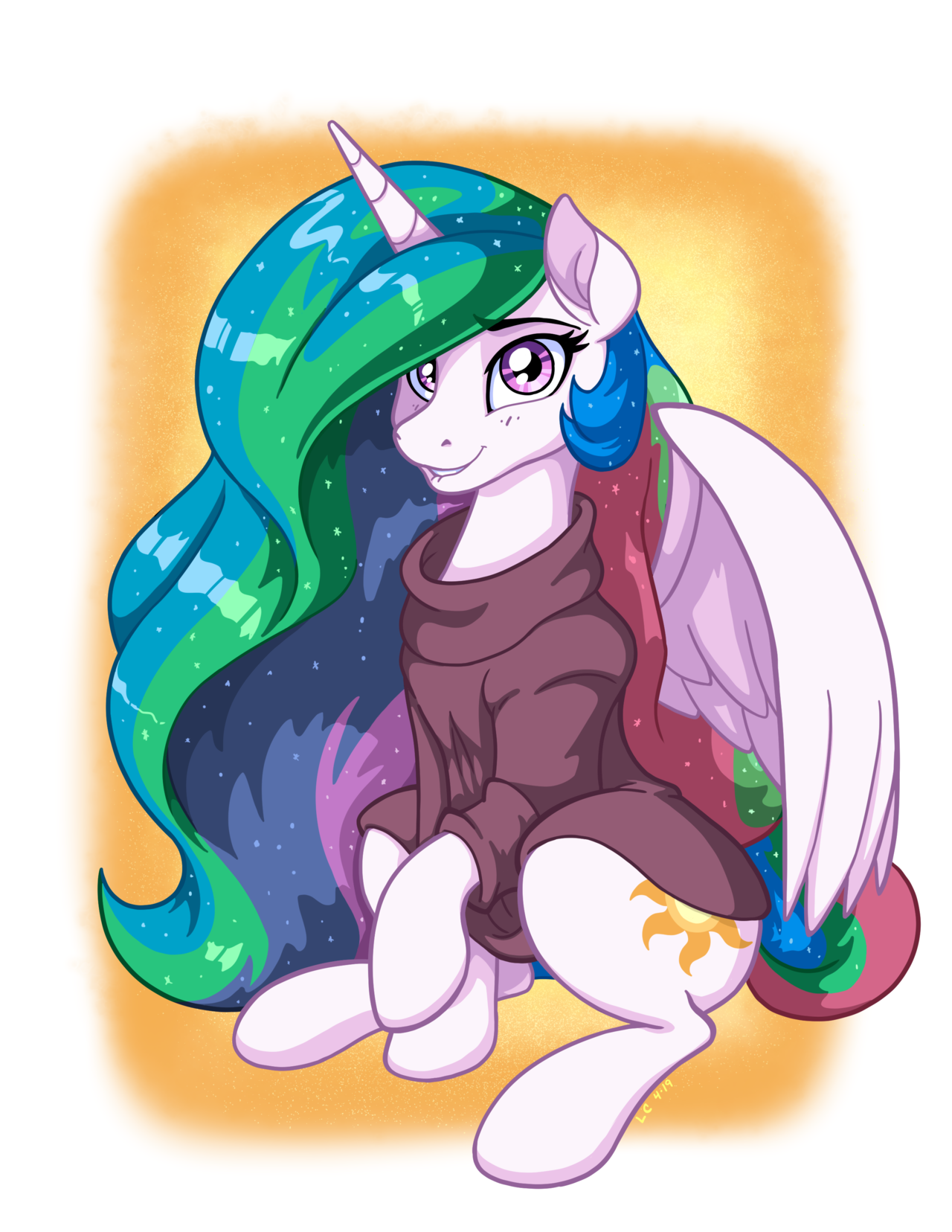 latecustomer: The third princess in a sweater for one pony-in-sweater loving Patreon