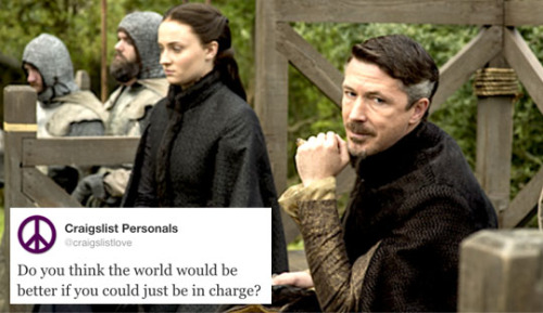 myrandar:Petyr Baelish and Craigslist Personals.