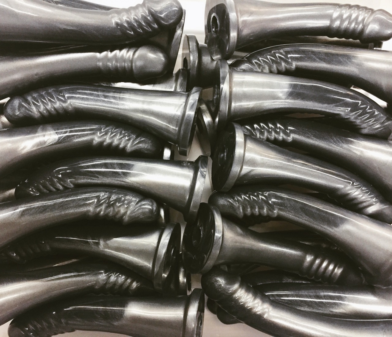 docjohnsonusa:    Inside our Health Grade Silicone Dept: Vac-U-Lock The Beau strap-on