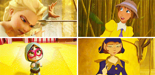megahra:  Disney Ladies + Rainbow   dont forget a true princess~ <3
