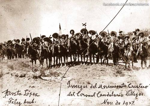 Cristero soldiers of Colonel Candelario Villegas.Guanajuato. November, 1927.¡Viva Cristo Rey y