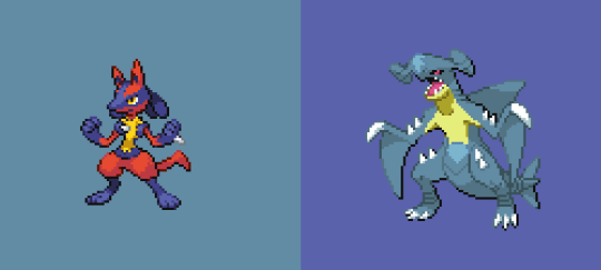 Pixilart - Shiny Mega Lucario Sprite by Anonymous