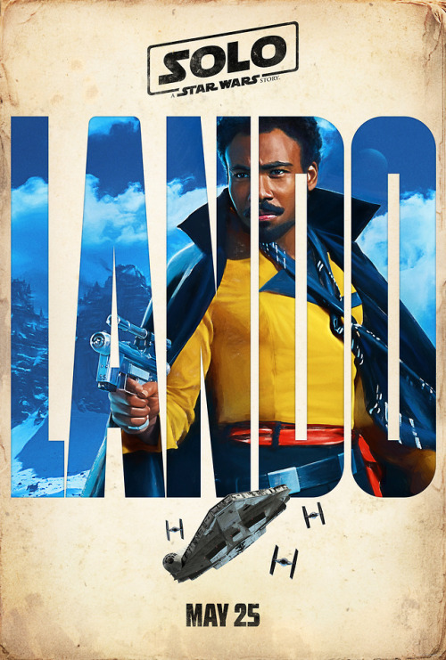 starwars:Check out the four new teaser posters featuring Solo, Lando, Qi’ra, and Chewbacca. 