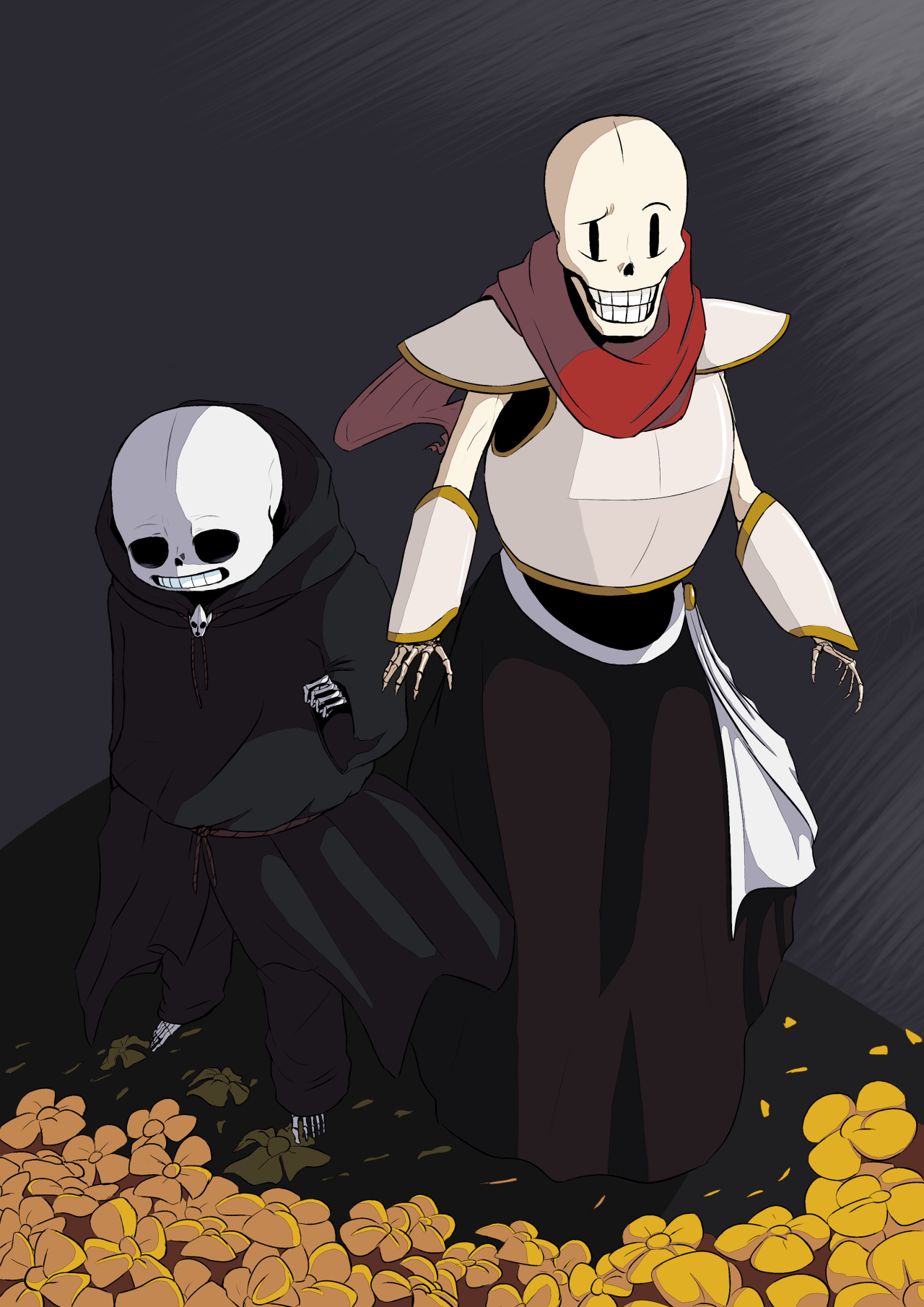 A Wild Shipper Has Appeared! — Reaper Sans human Les dejo un pequeño dibujo  de la