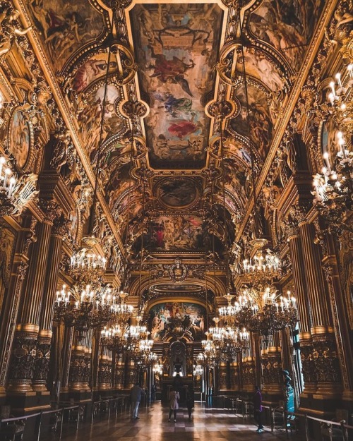 Paris’ beautiful opera house, the Palais Garnier, was built in 1861 and seats almost 2,000 people.