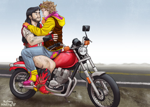 Finally finished this piece that I started back in JANUARY 2021&hellip; the motorbike took a really 