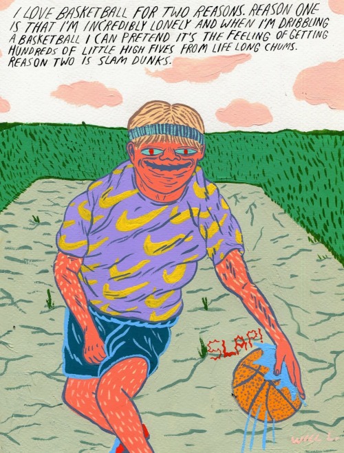 pizzzatime:  mutantfunnies: Slurricane: I Love Basketball For Two Reasons by Will Laren 