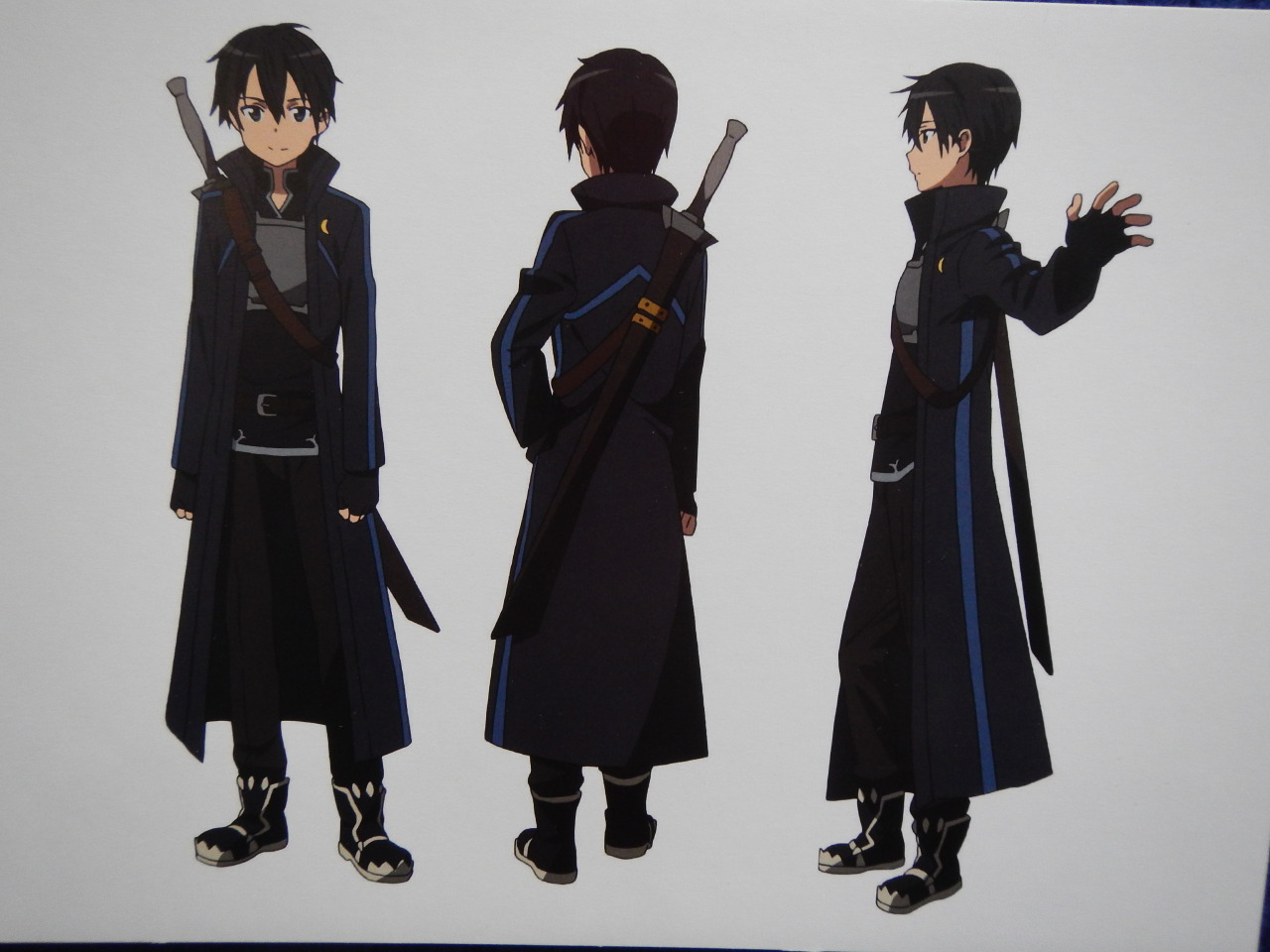 yoshi-x2:  Sword Art Online Kirito and Asuna character and sword designs (Aincrad