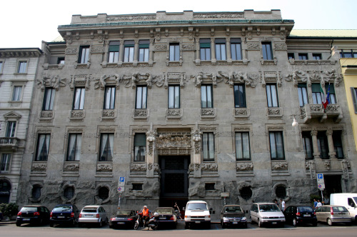 Palazzo Castiglioni, Milan, project by Giuseppe Sommaruga.